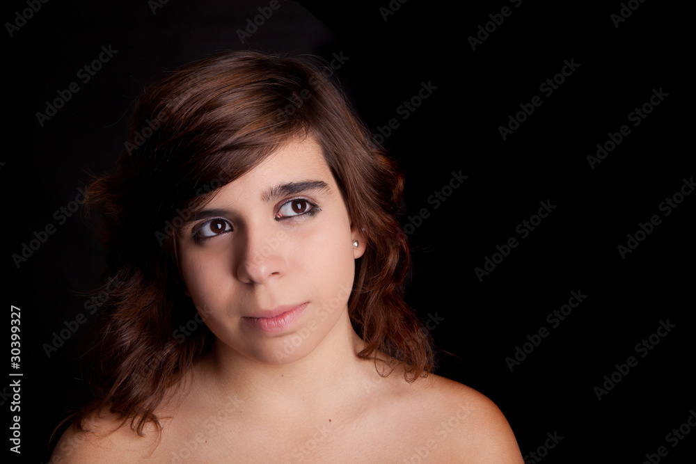 Young and beautiful woman portrait Young and beautiful woman portrait