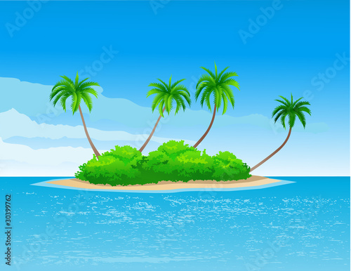 tropical island