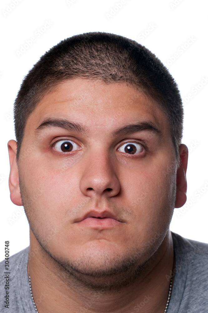 Obraz premium Man Wearing Nerd Glasses