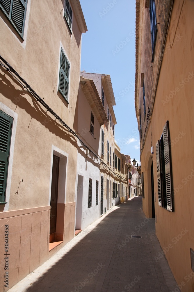 pedestrian street at Ciutadella