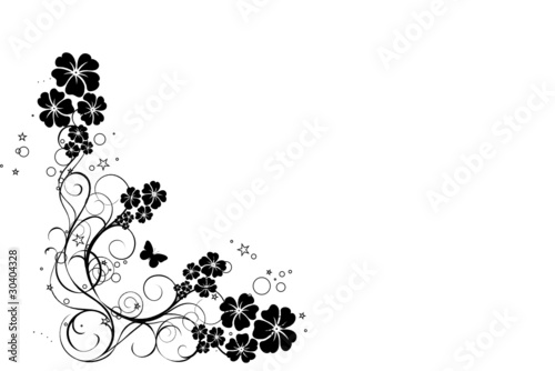 coion floral noir