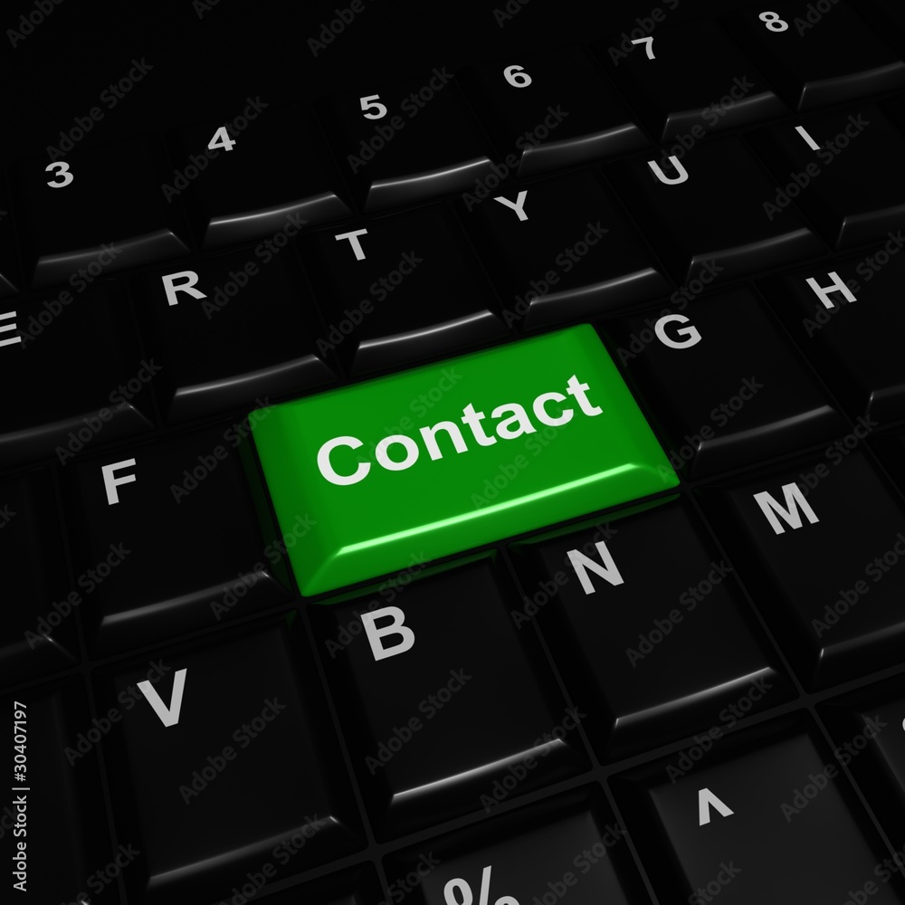 Green Contact Button On Keyboard Green Contact Button On Keyboard