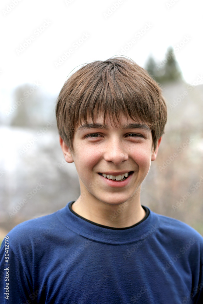 smiling young and happy teenager portrait outdoor smiling young and happy teenager portrait outdoor