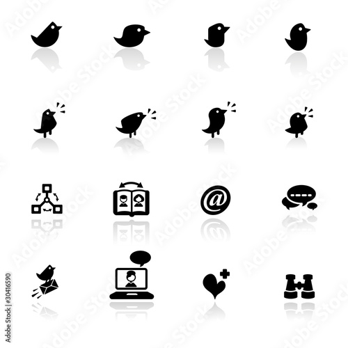 Icon set  Social networks