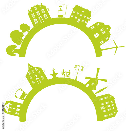 cadre de vie urbain sur arc de cercle