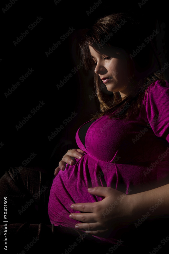Naklejka premium Teenage pregnancy