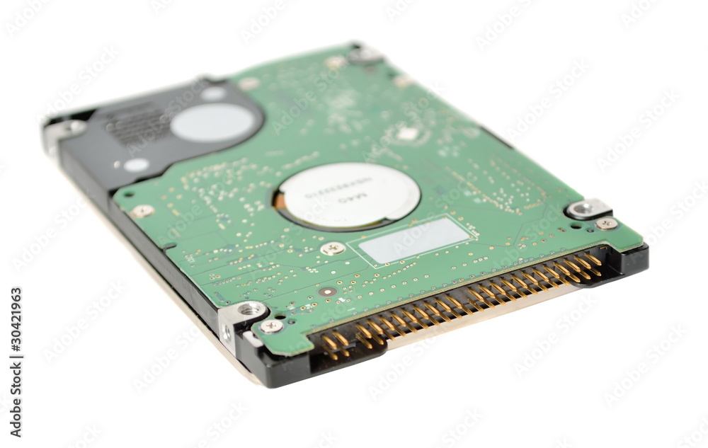 Internal computer hard drive isolated on white Internal computer hard drive isolated on white