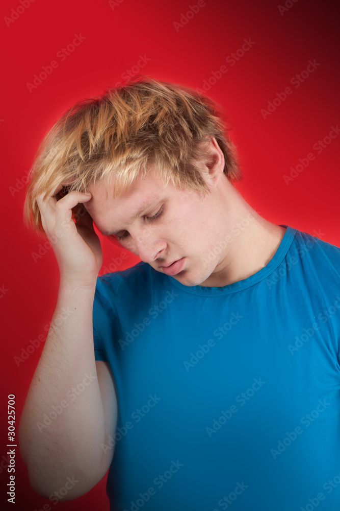 Worried young man Worried young man