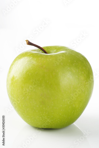 green apple on background