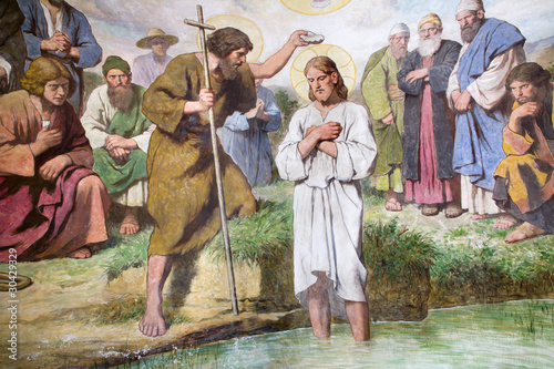 Fototapet Vienna - baptism of Jesus Christ