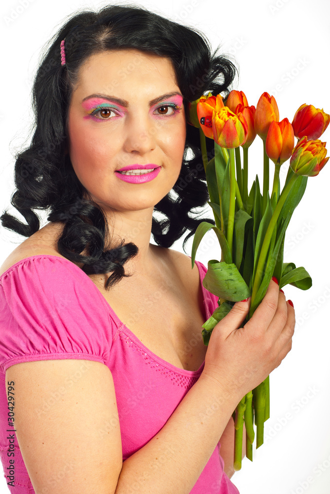 Spring beautiful woman