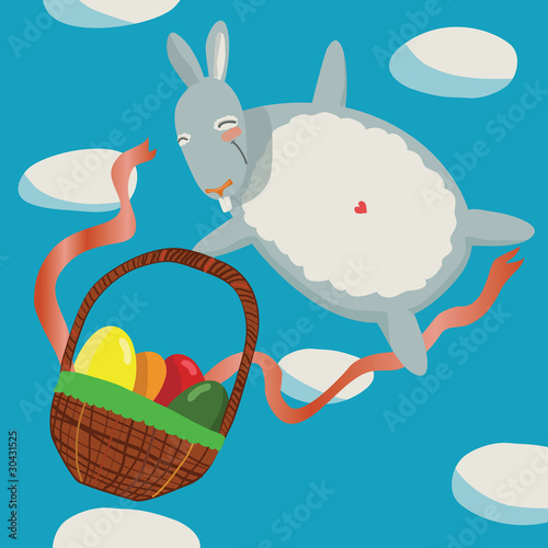 funny cartoon rabbit