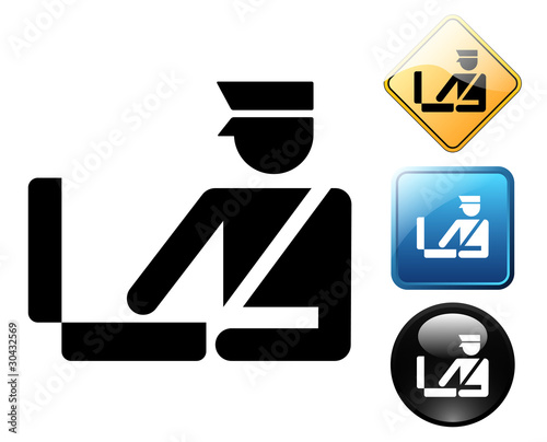 Customs pictogram and signs