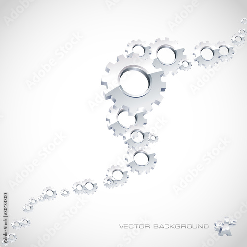 Gear abstract background.