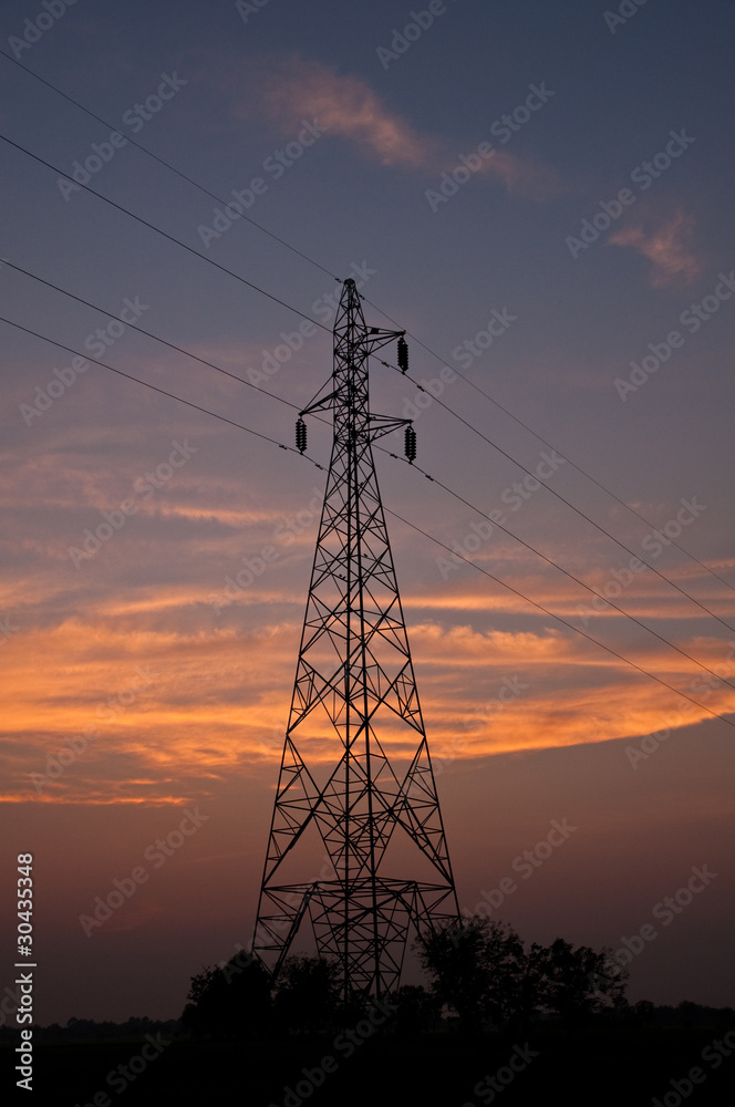 high voltage electric pillar