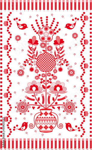 embroidered towel traditional