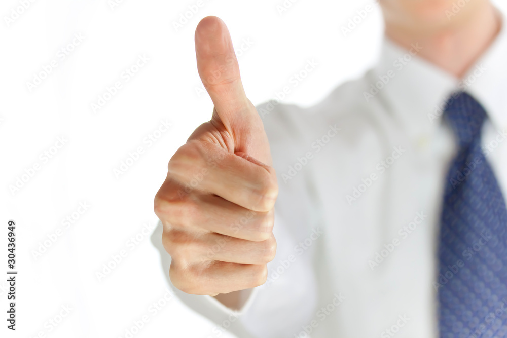 Young Businessman Showing Thumb Up Young Businessman Showing Thumb Up