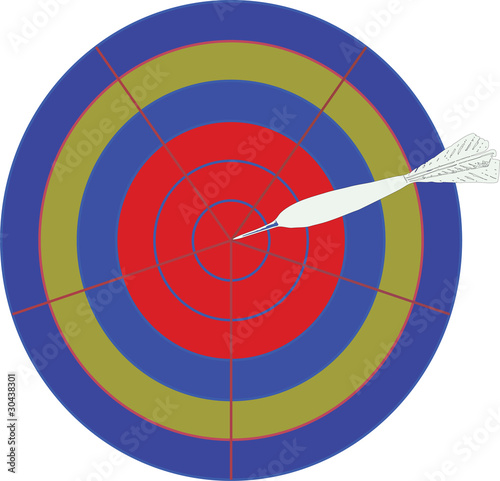 Dart on target