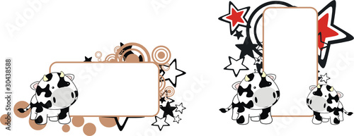cow baby cartoon copyspace
