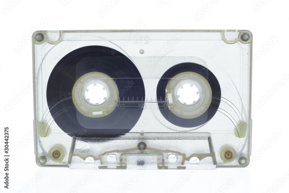 Fototapeta premium Old magnetic audio tape cassette