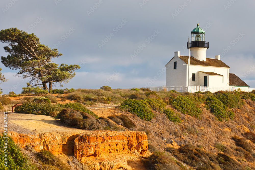 Point Loma Lighthouse in Cabrillo National Park, San Diego