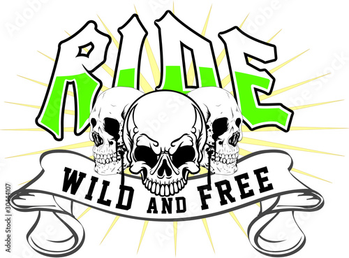 ride skull photo