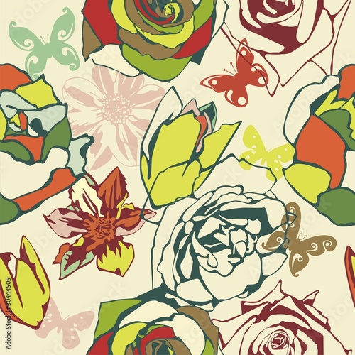 floral vector texture