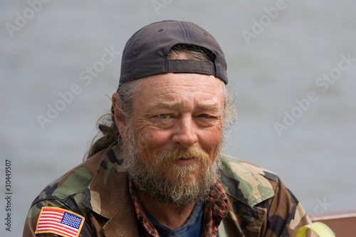 Elderly Homeless Man
