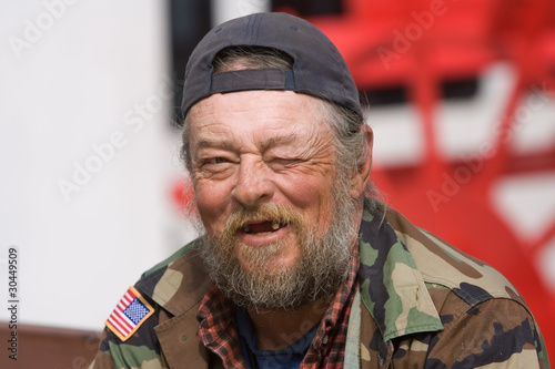 Portrait Homeless Man