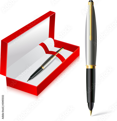 Stylish gift pen. Business promotional