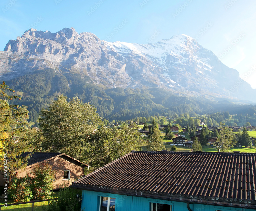 Village view at Jungefrau , Switzerland