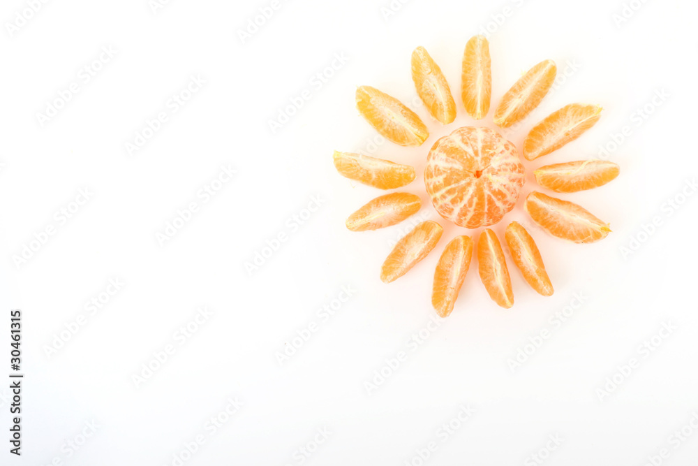 Fresh tangerine sun