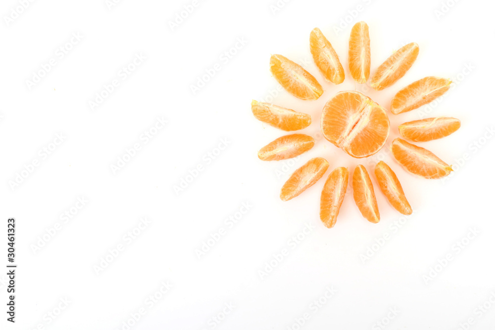 Fresh tangerine sun