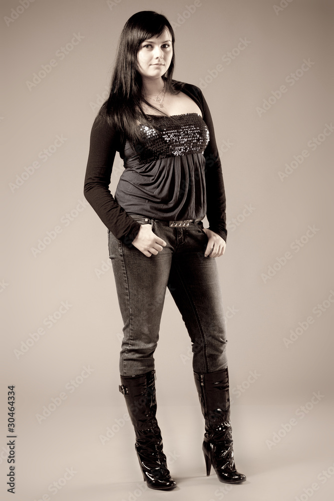 Girl in jeans Girl in jeans