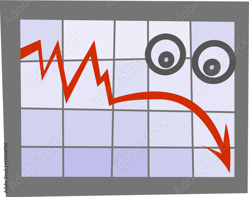 Business diagram emoticon-sad.