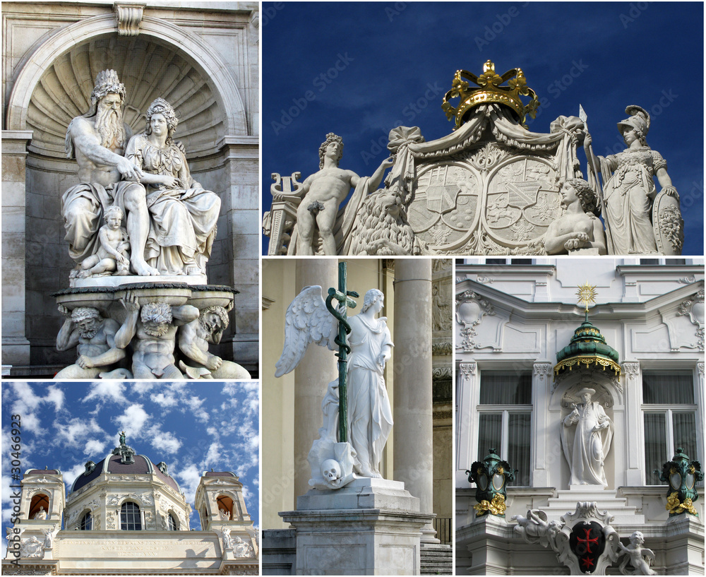 Vienna street statues