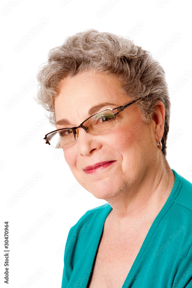 Beautiful Happy smiling senior woman face Beautiful Happy smiling senior woman face