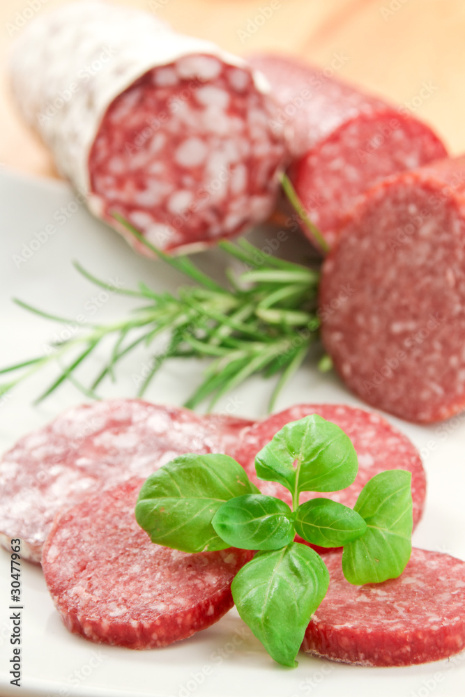 salami mit basilikum und rosmarin salami mit basilikum und rosmarin