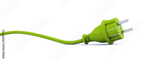 Green power plug - curve