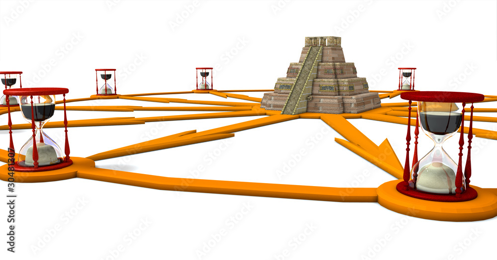 Fototapeta premium Pyramid and watch