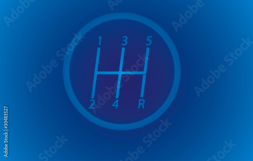 (raster image of vector) lever speed