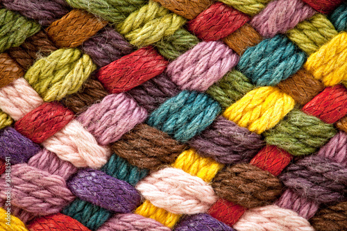 multi colored woollen yarns © Andrei Armiagov