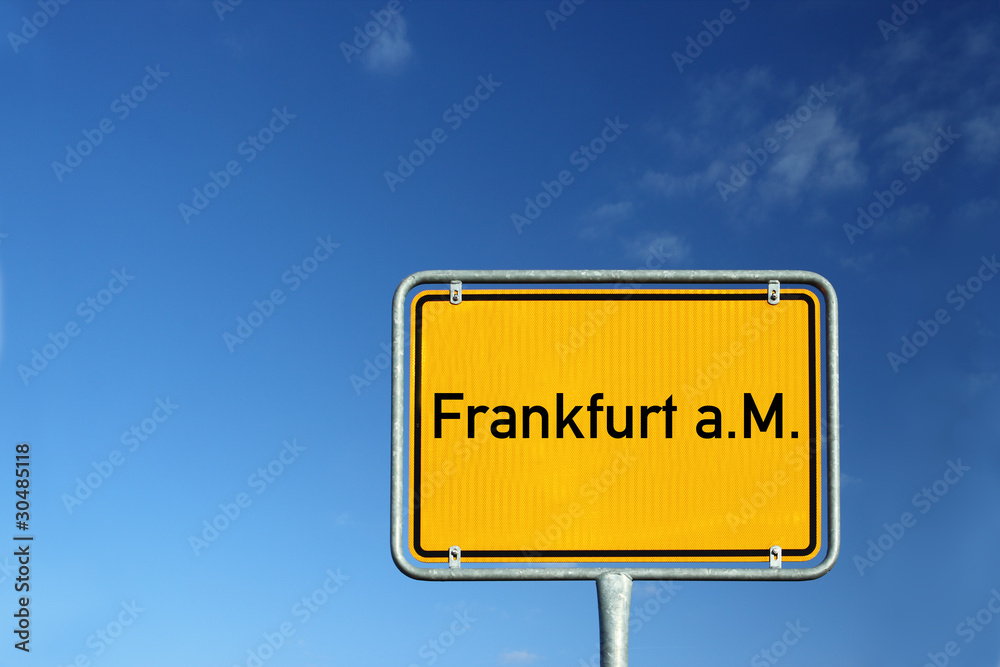 Schild City Frankfurt am Main 