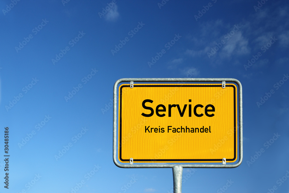 Schild Service 