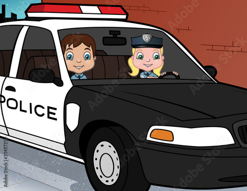 Police children on patrol