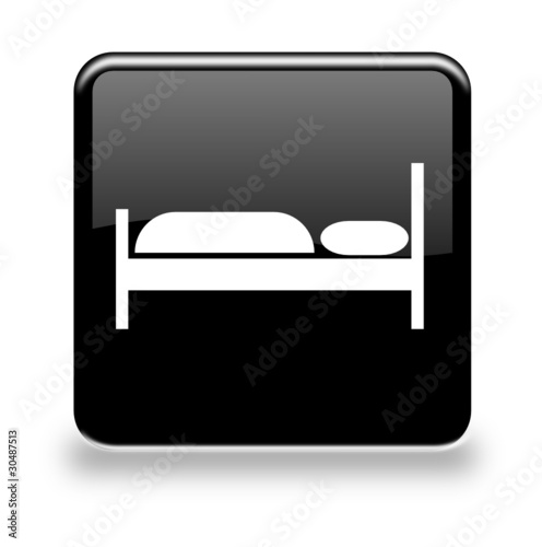Button Hotelbett black