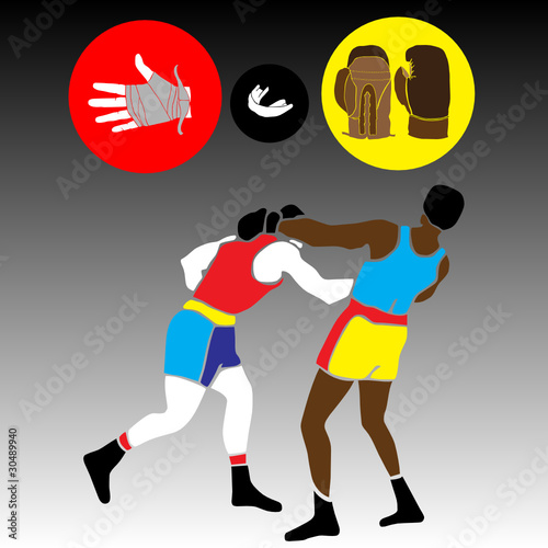 boxing symbols vector
