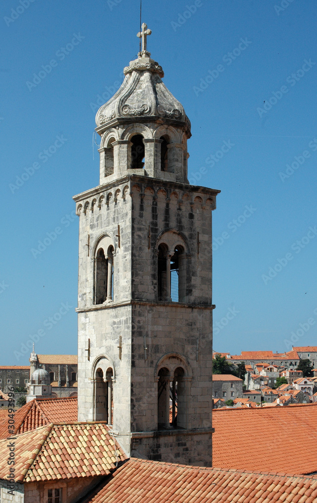 Clocher du Monastère des Dominicains à Dubrovnik