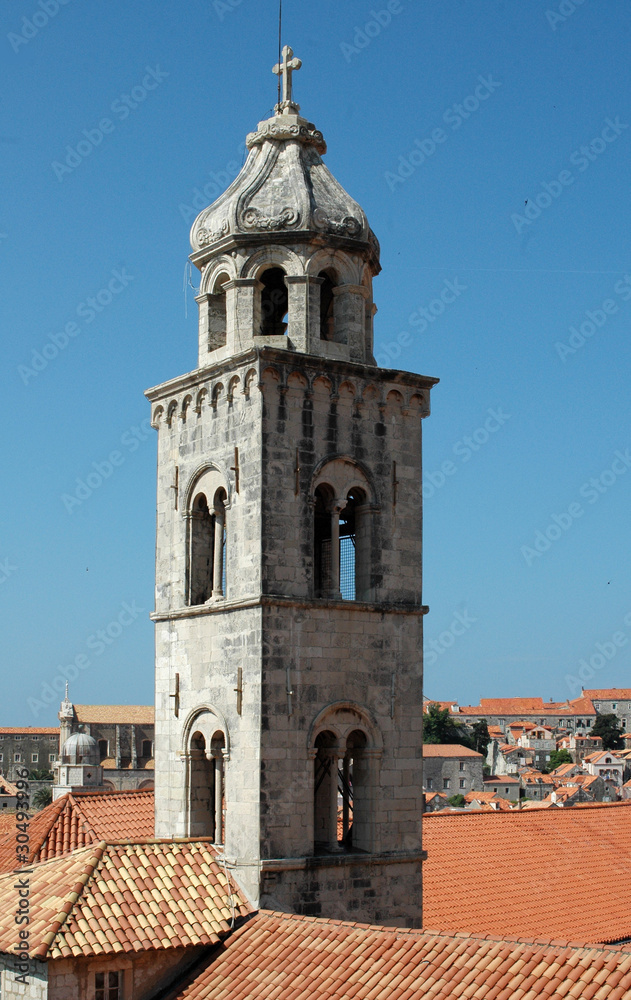 Clocher du Monastère des Dominicains à Dubrovnik Clocher du Monastère des Dominicains à Dubrovnik