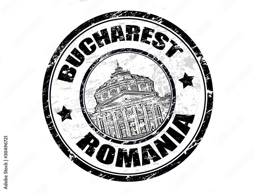 Fototapeta premium Bucharest stamp